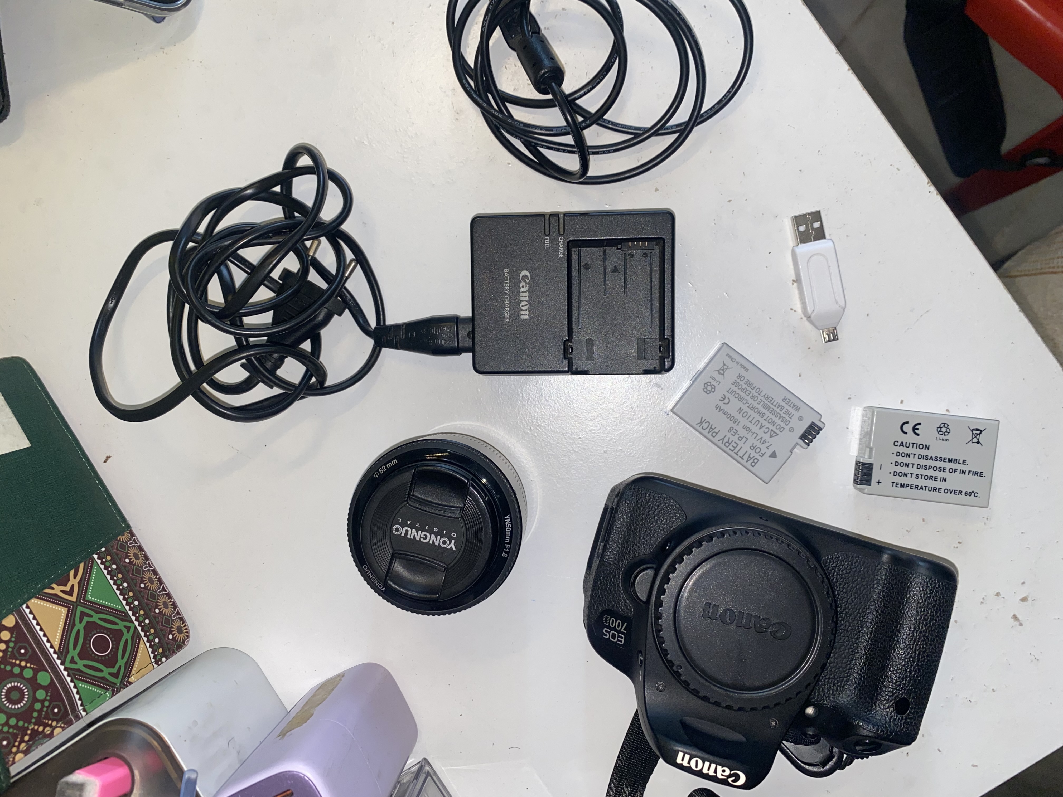 CANON 700d + Lens yungnou 50mm f1.8 boleh nego ya