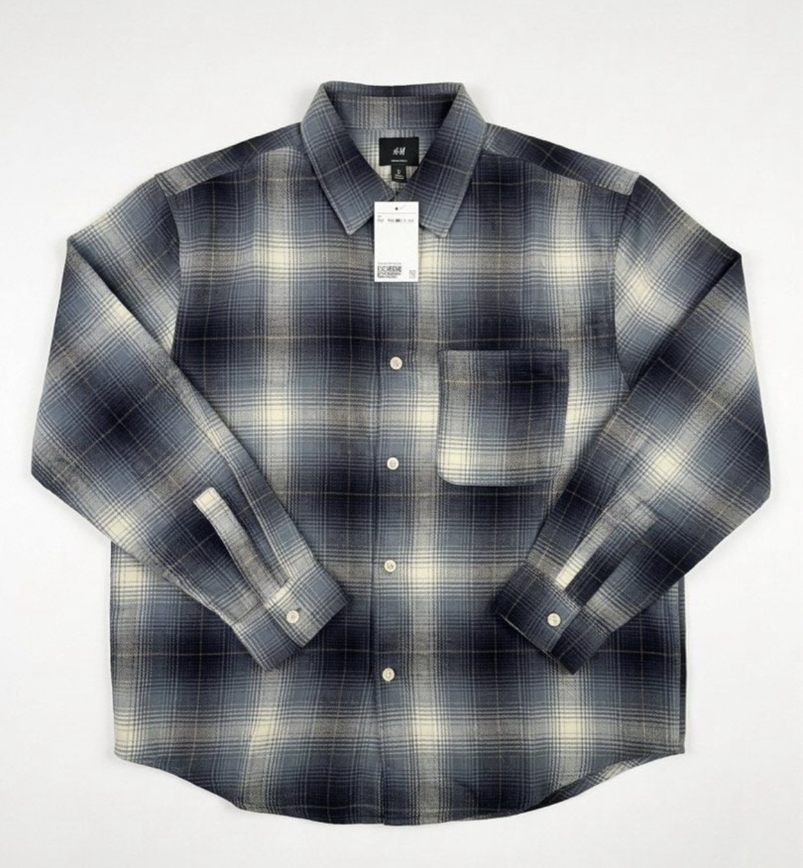 H&M Flannel Shirt Blue